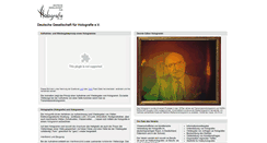 Desktop Screenshot of dgholo.de